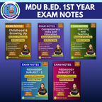 MDU B.Ed. 1st Notes (Set of All 5 Subjects)