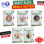 SNDT B.Ed. 2nd Semester Notes (Set of All 5 Subjects)