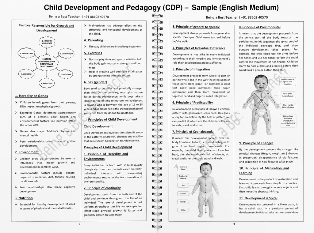 Child Development & Pedagogy (CDP) Study Notes for Paper 1 & 2