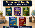 Gurugram University B.Ed. 1st Year Notes (Set of All 5 Subjects)