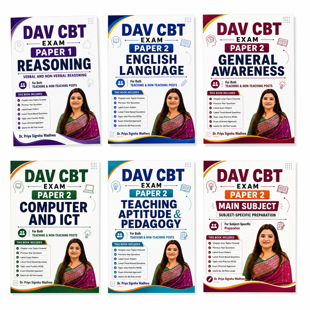 DAV CBT Exam Paper 1 & Paper 2 Complete Combo
