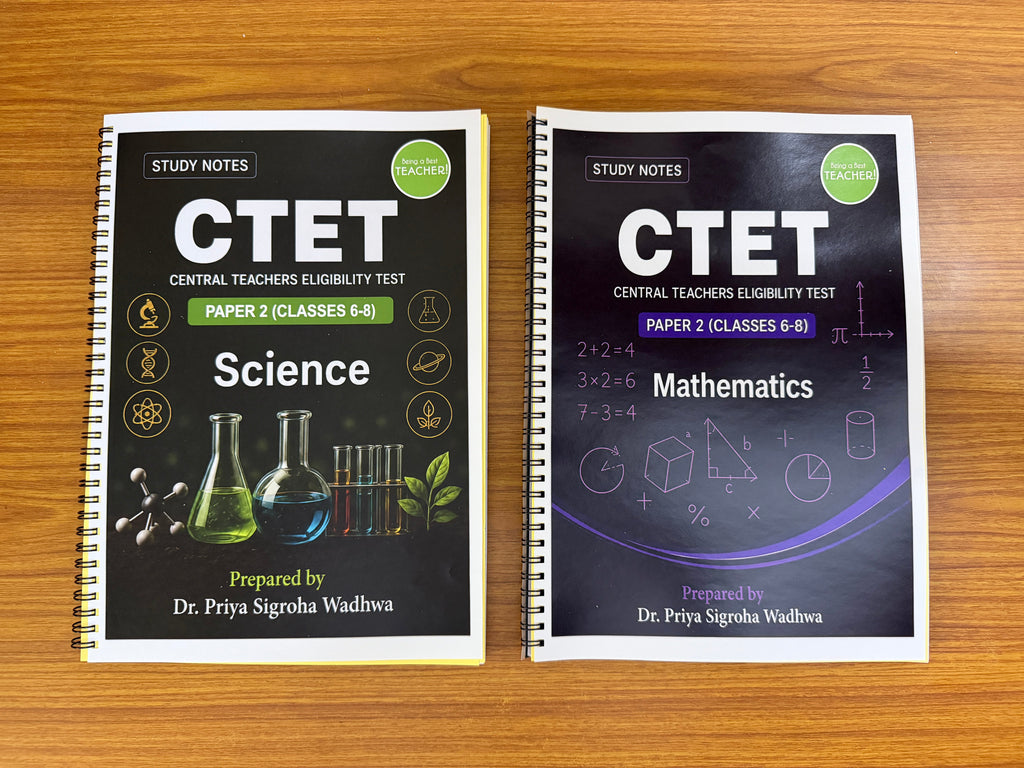 CTET Paper 2 Mathematics / Science Notes (Only 2 Booklets)