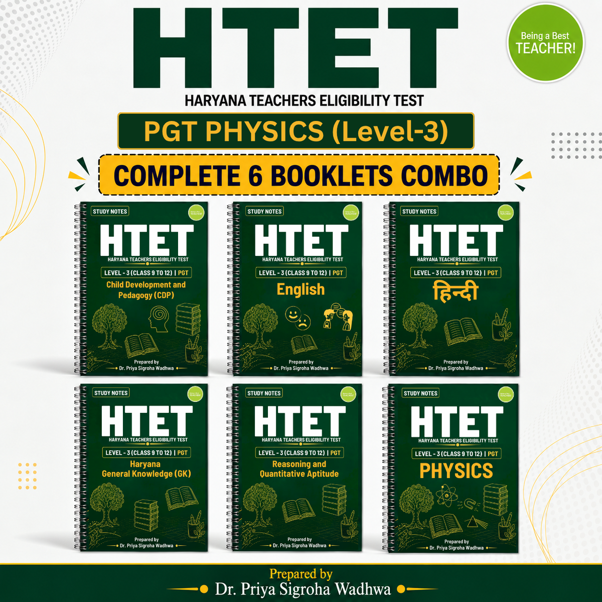 HTET Level 3 PGT Physics Notes (Complete Set)