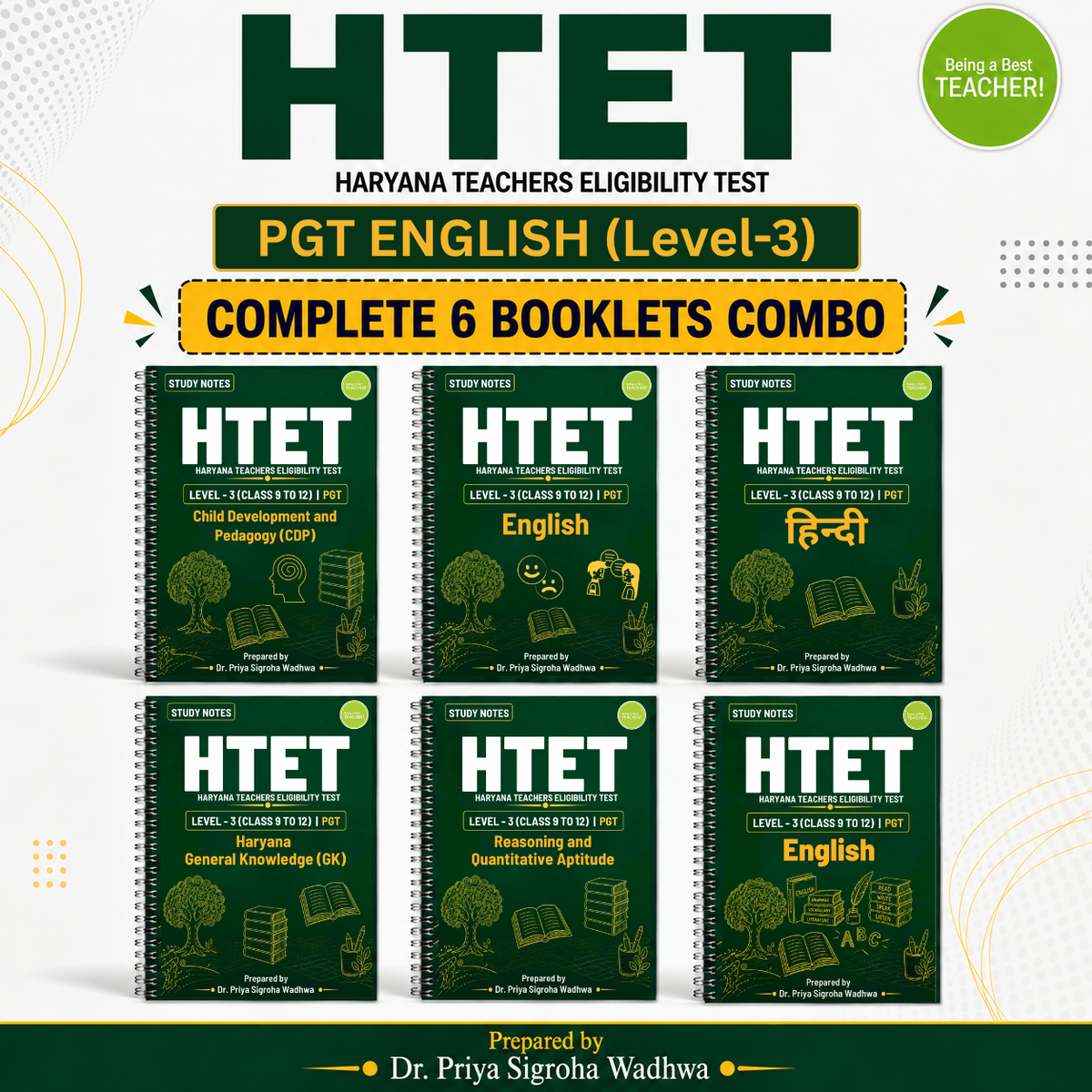 HTET Level 3 PGT English Notes (Complete Set)