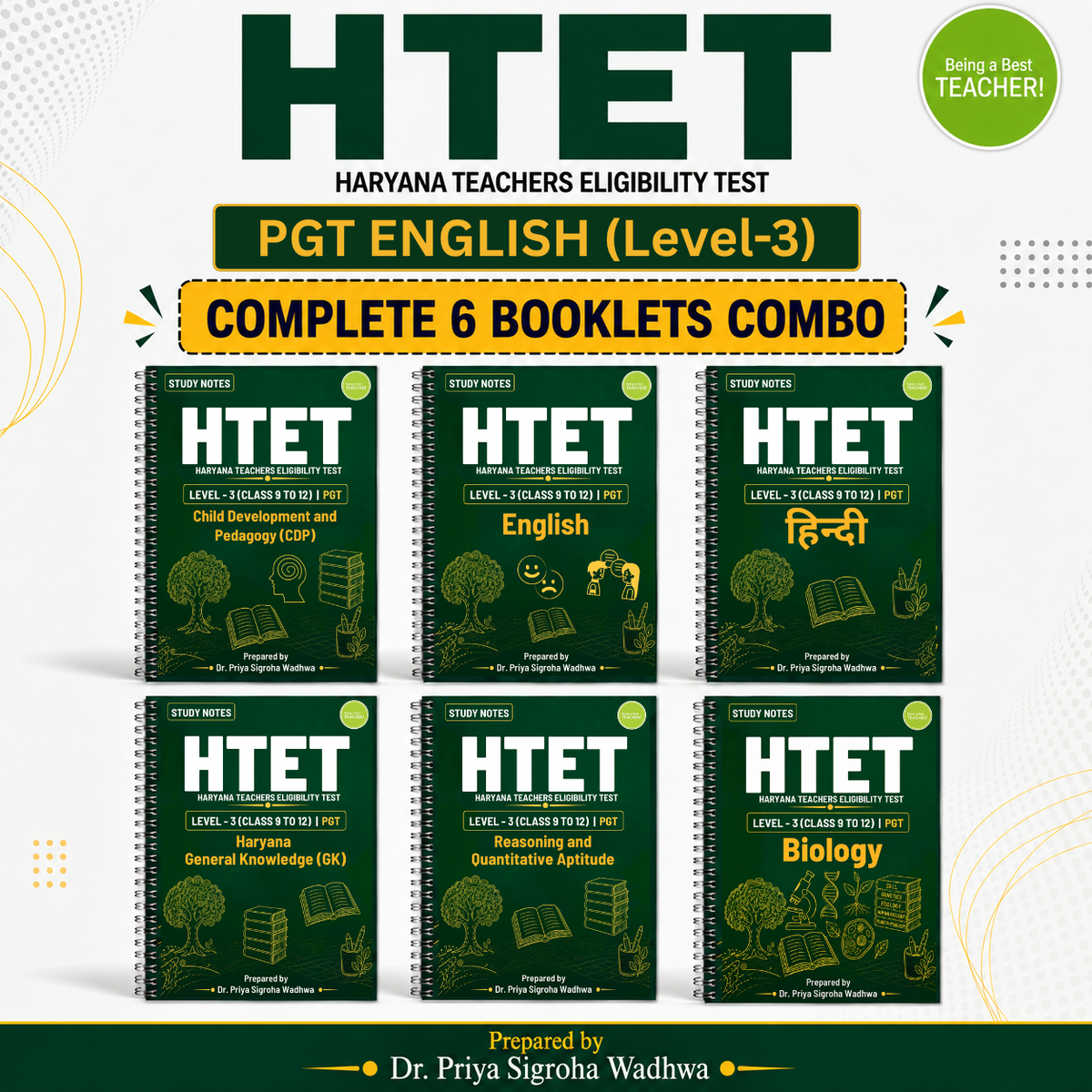 HTET Level 3 PGT Biology Notes (Complete Set)