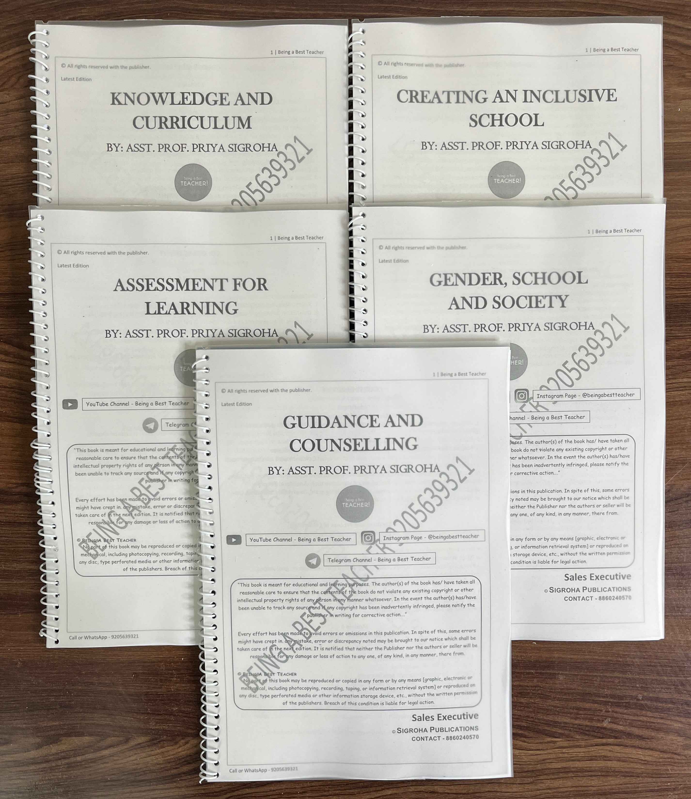 SNDT B.Ed. 2nd Year Notes (Set of All 5 Subjects)