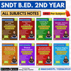 SNDT B.Ed. 2nd Year Notes (Set of All 5 Subjects)