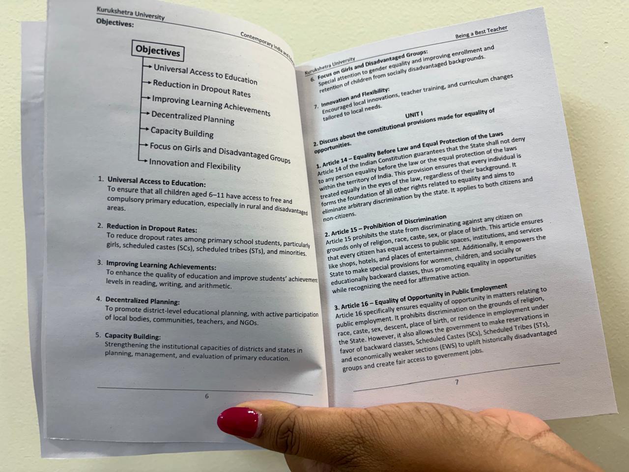 KUK B.Ed. 1st Year - Previous 5 Year Solved Question Papers Book (Set of 8 Books)