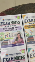 KUK B.Ed. 1st Year Notes (Set of all 8 Subjects)