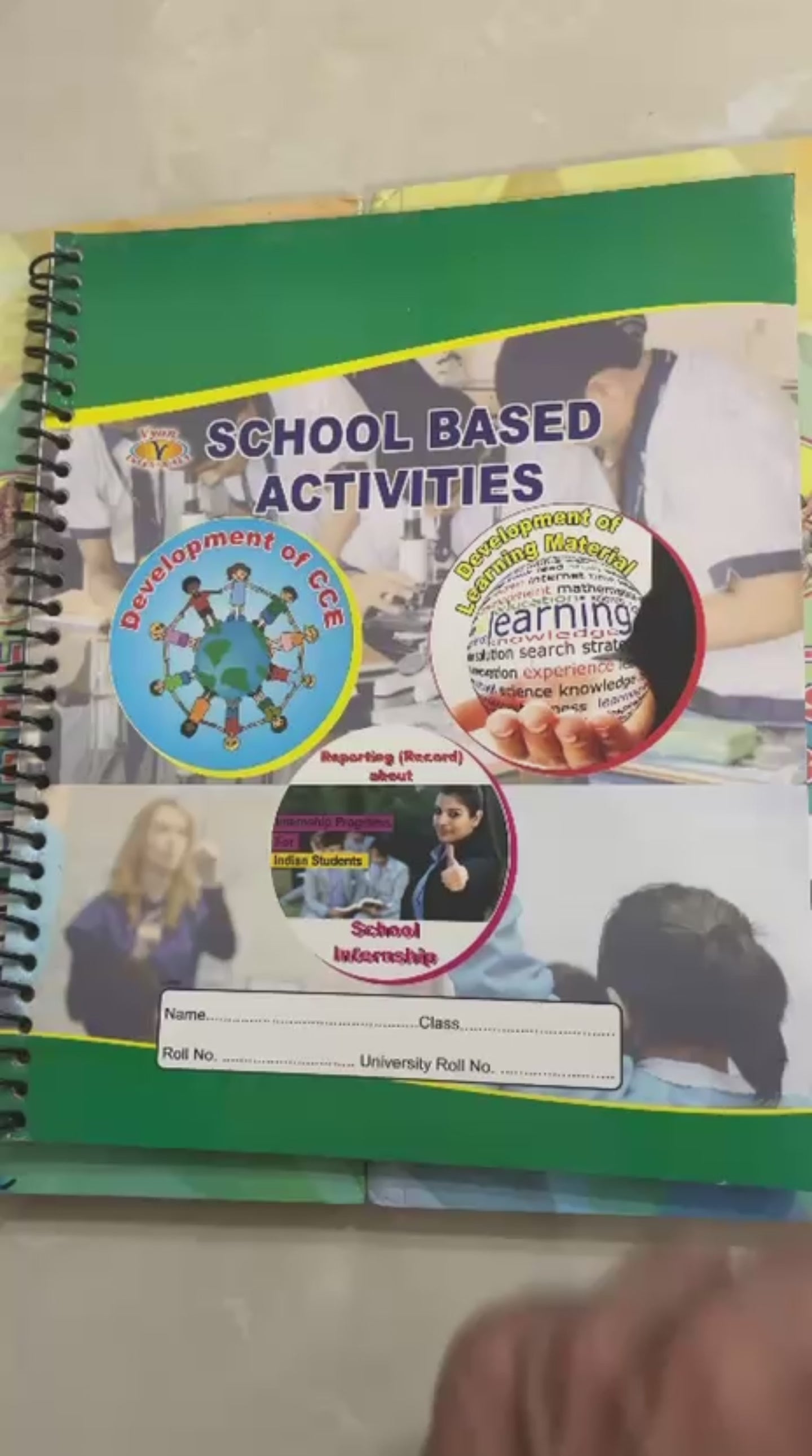 B.Ed. 2nd Year Files - 2 Lesson Plan Files and 1 School Based Activity File (Blank Files Combo)